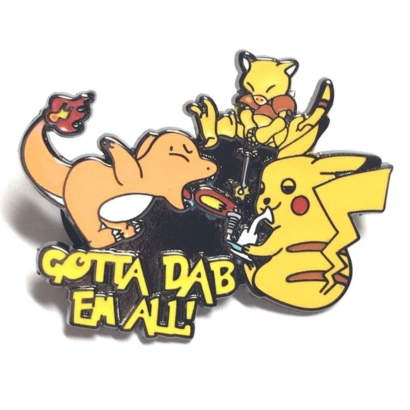 NEW! Pokemon Parody Dab Hat Pin - Pikachu Dabbing - Picture 1 of 3